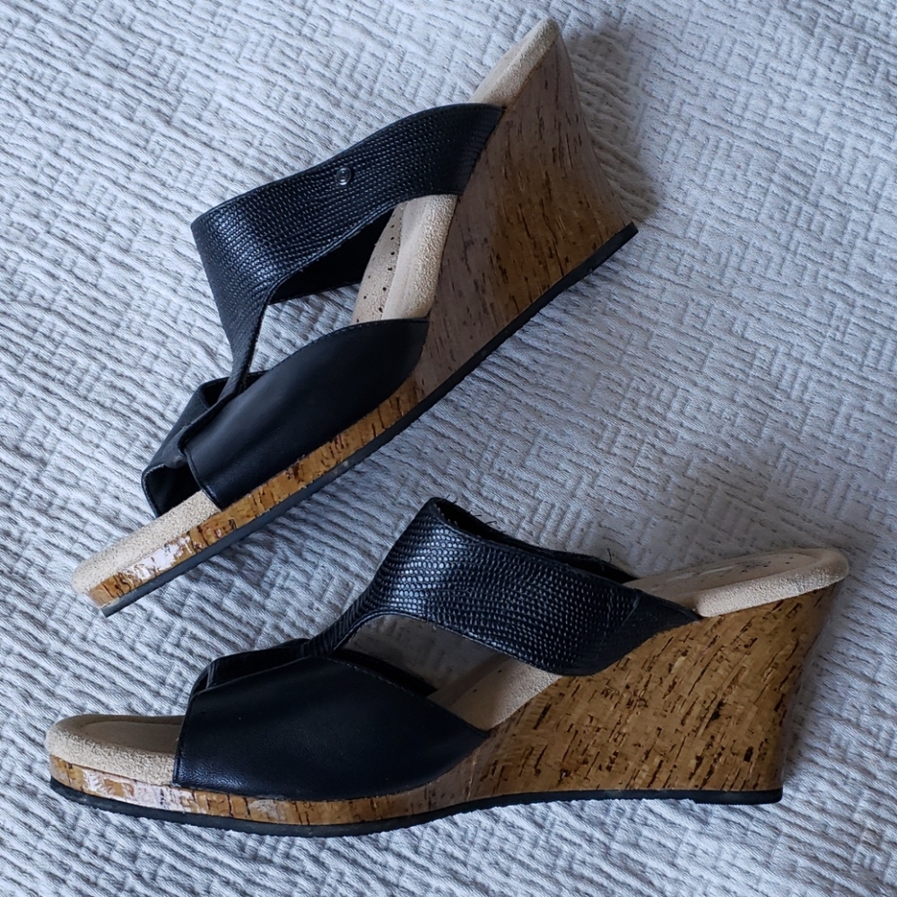 👡Rockport Wedge Leather Sandal Size 8.5